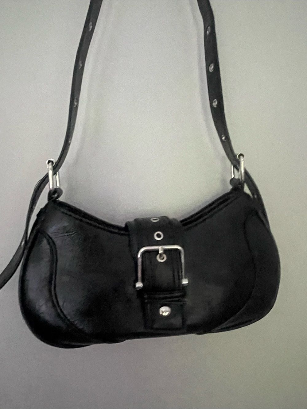 8 Other Reasons black faux leather shoulder bag New - Picture 8 of 9